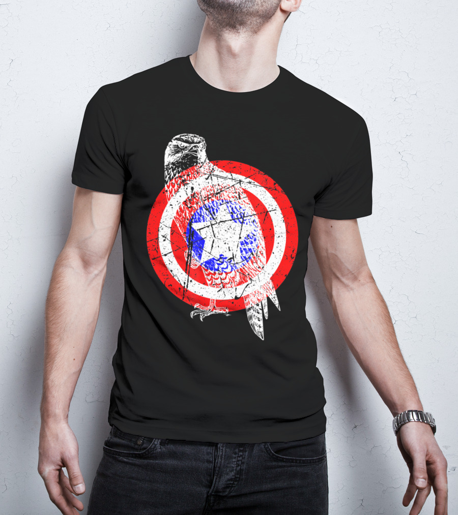 Falcon Shield Star Emblem America T-Shirt