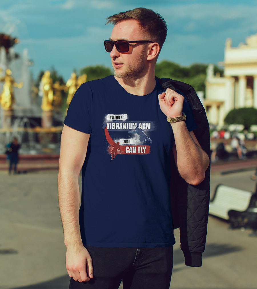 I've Got A Vibranium Arm And I Can Fly Marvel The Falcon And The Winter Soldier Sam And Bucky T-Shirt