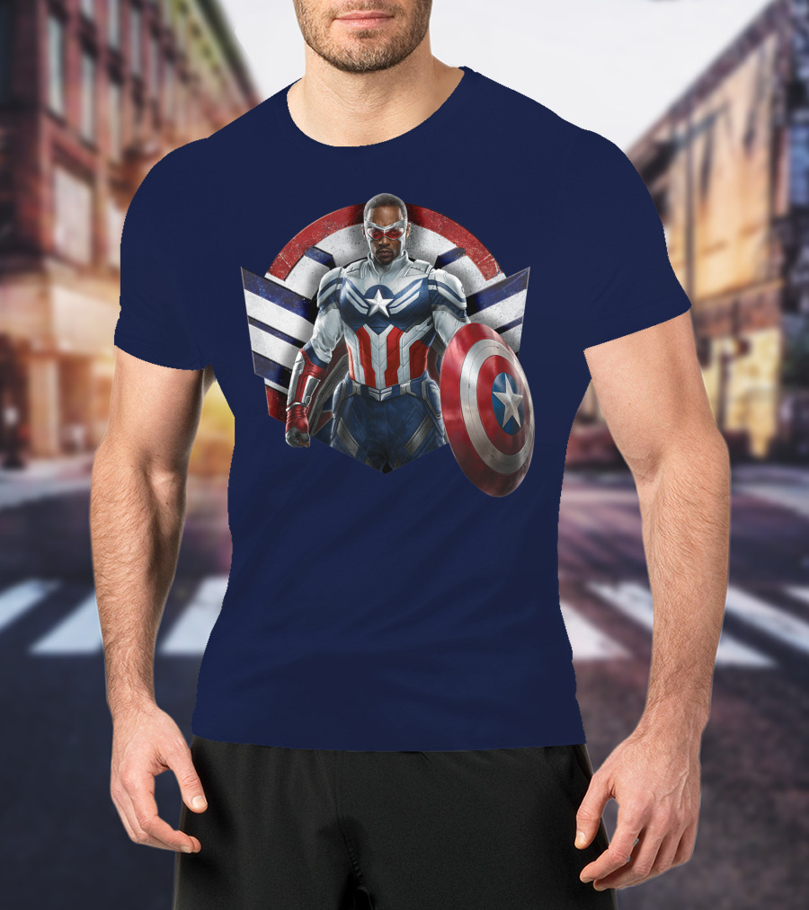 Marvel The Falcon The Winter Soldier Captain America Shield Hero T-Shirt