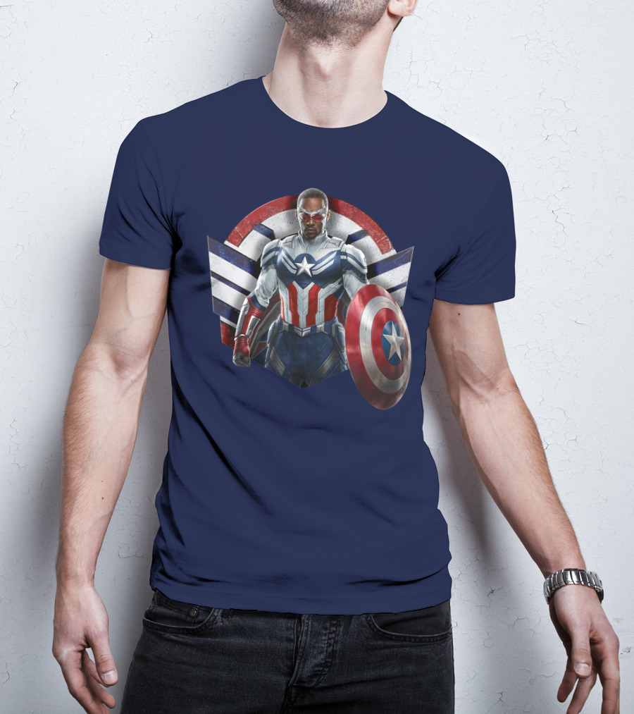 Marvel The Falcon The Winter Soldier Captain America Shield Hero T-Shirt