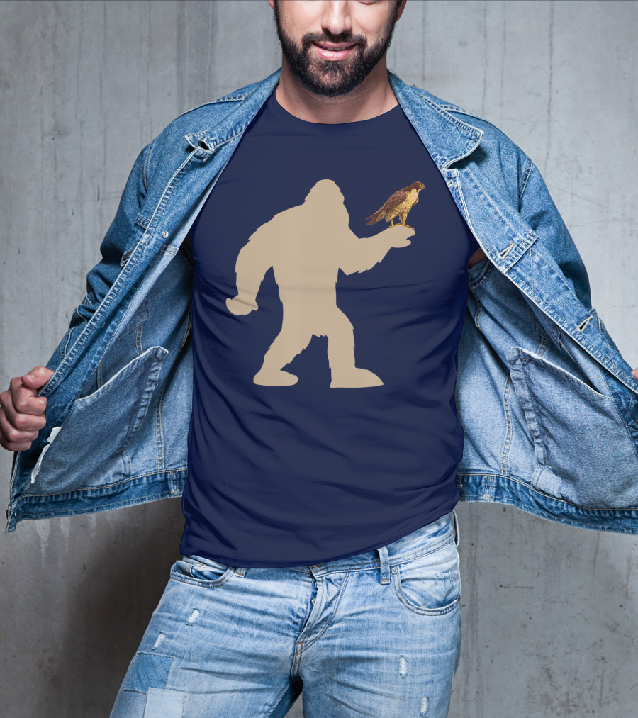 Peregrine Falcon Bigfoot Bird Falcon Animal T-Shirt
