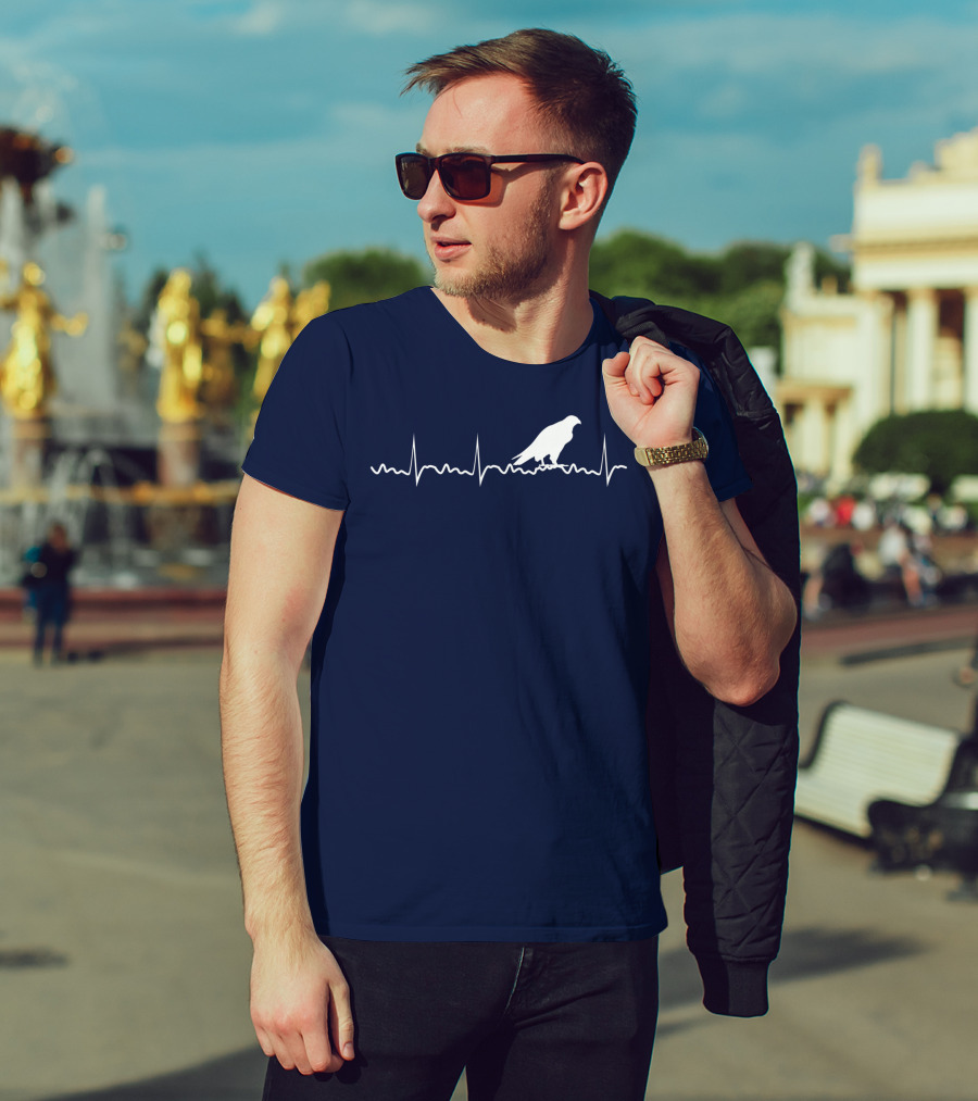 Peregrine Falcon Bird Heartbeat Pulse Animal T-Shirt