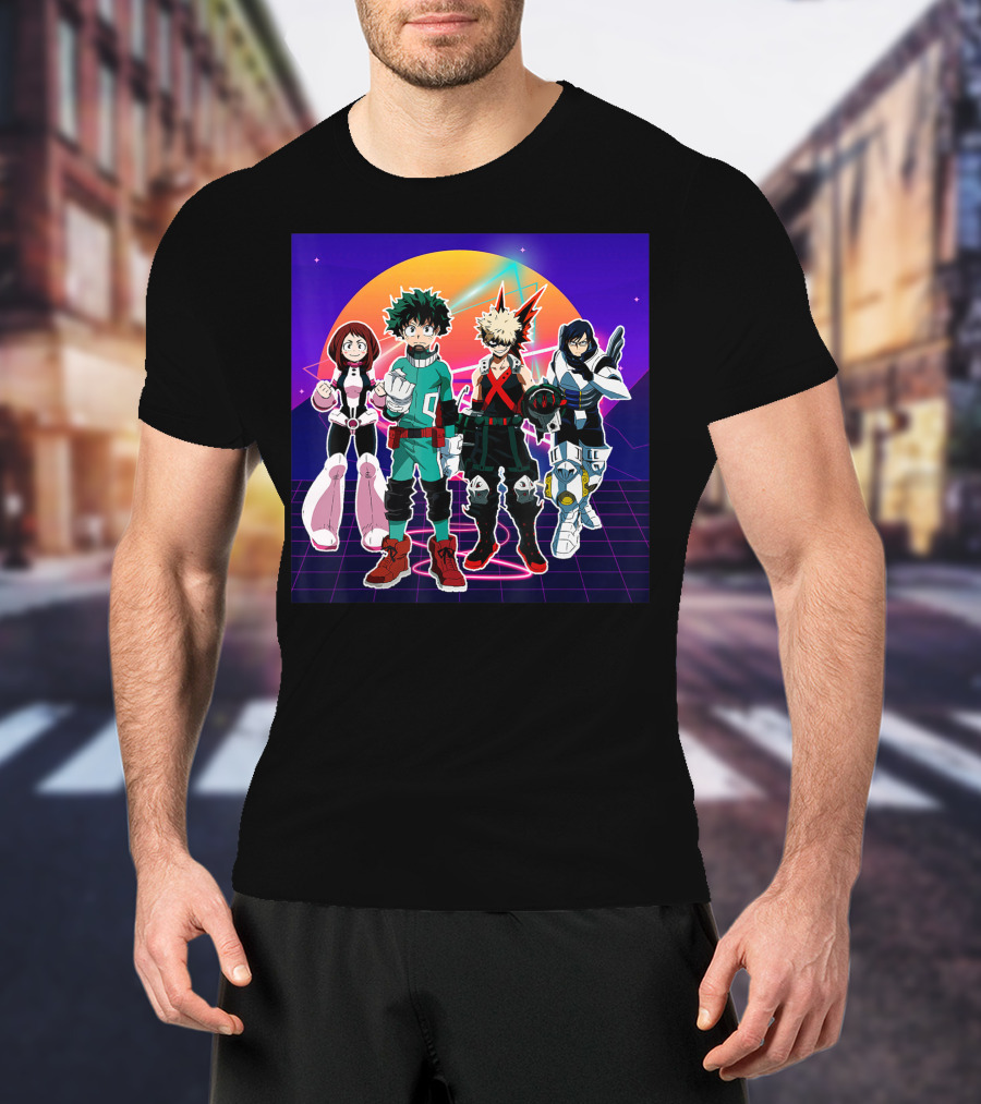 All Together Academia Heroes Essential Manga Series Outfits T-Shirt