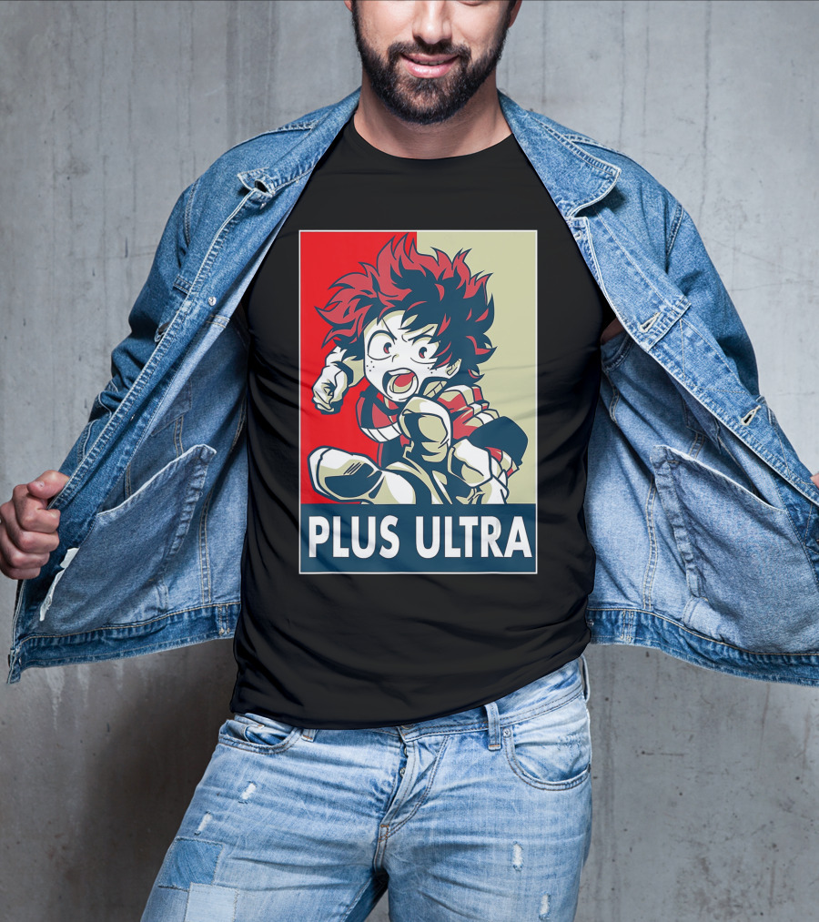 Plus Ultra My Hero Academia Manga Anime Hero T-Shirt