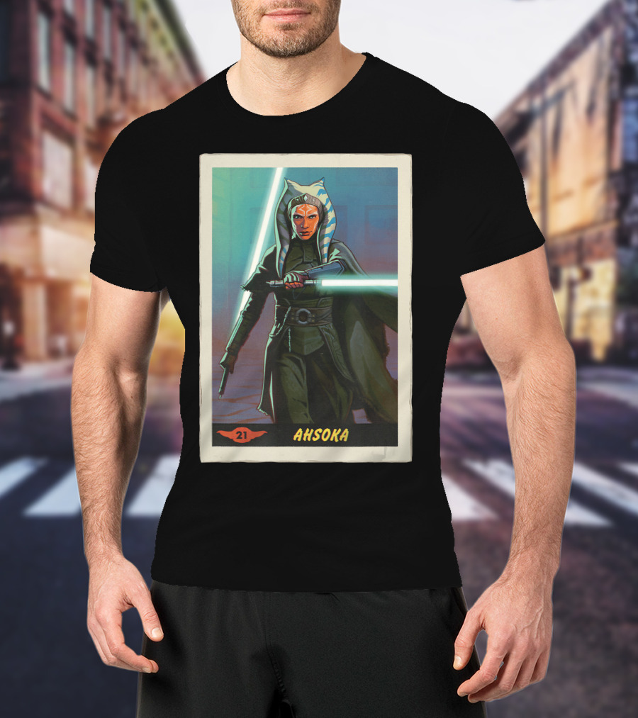Star Wars Ahsoka Jedi Training Card The Mandalorian 21 T-Shirt