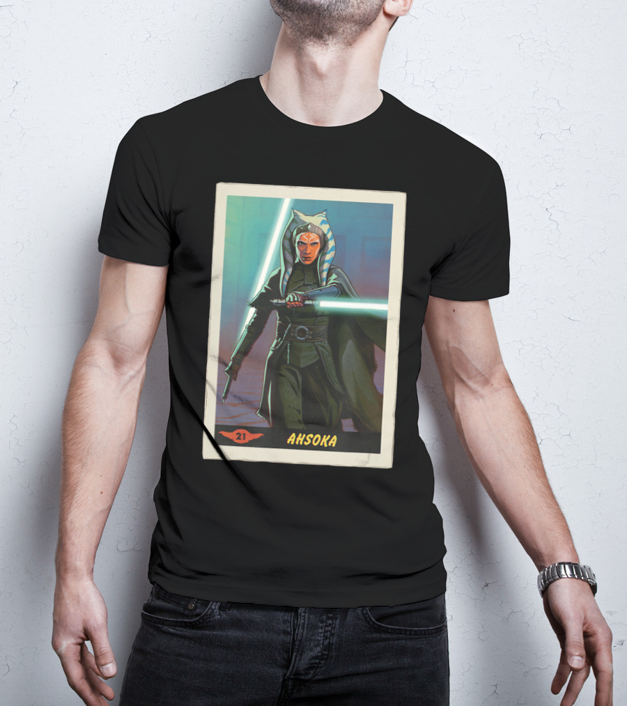 Star Wars Ahsoka Jedi Training Card The Mandalorian 21 T-Shirt
