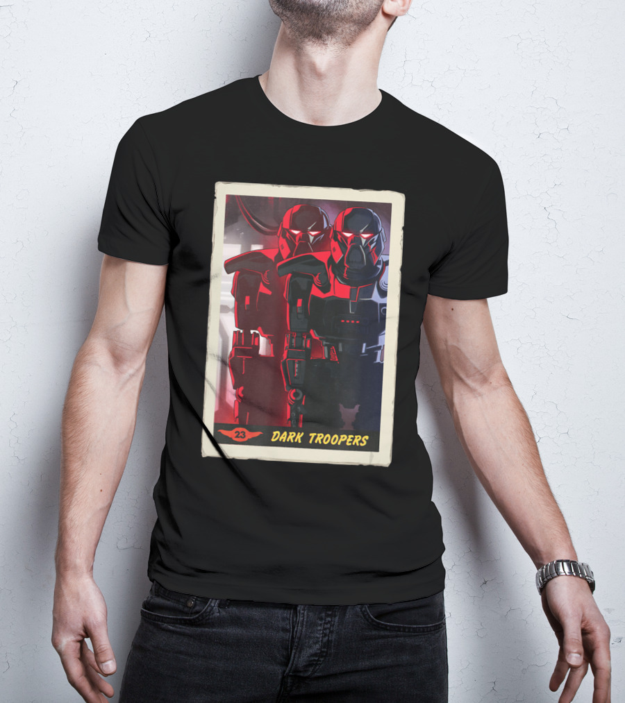 Star Wars The Mandalorian Dark Troopers Bounty Number 23 Trading Card T-Shirt