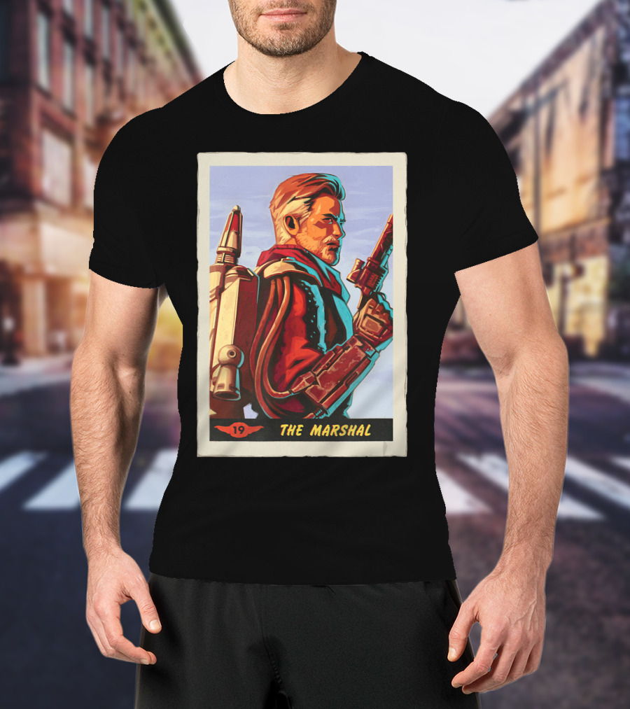 Star Wars The Mandalorian The Marshal Trading Card 19 T-Shirt