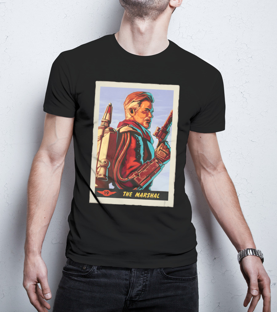 Star Wars The Mandalorian The Marshal Trading Card 19 T-Shirt