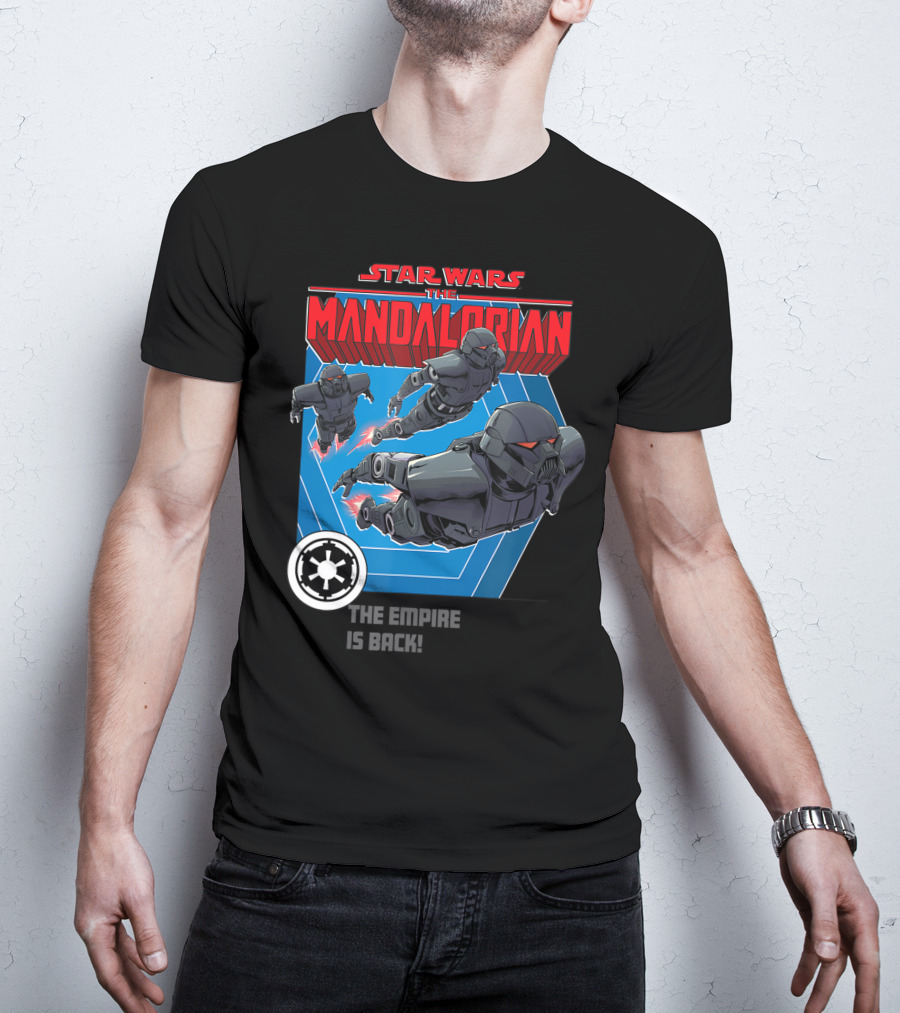 Star Wars The Mandalorian The Empire Is Back Bounty Hunter Stormtroopers T-Shirt