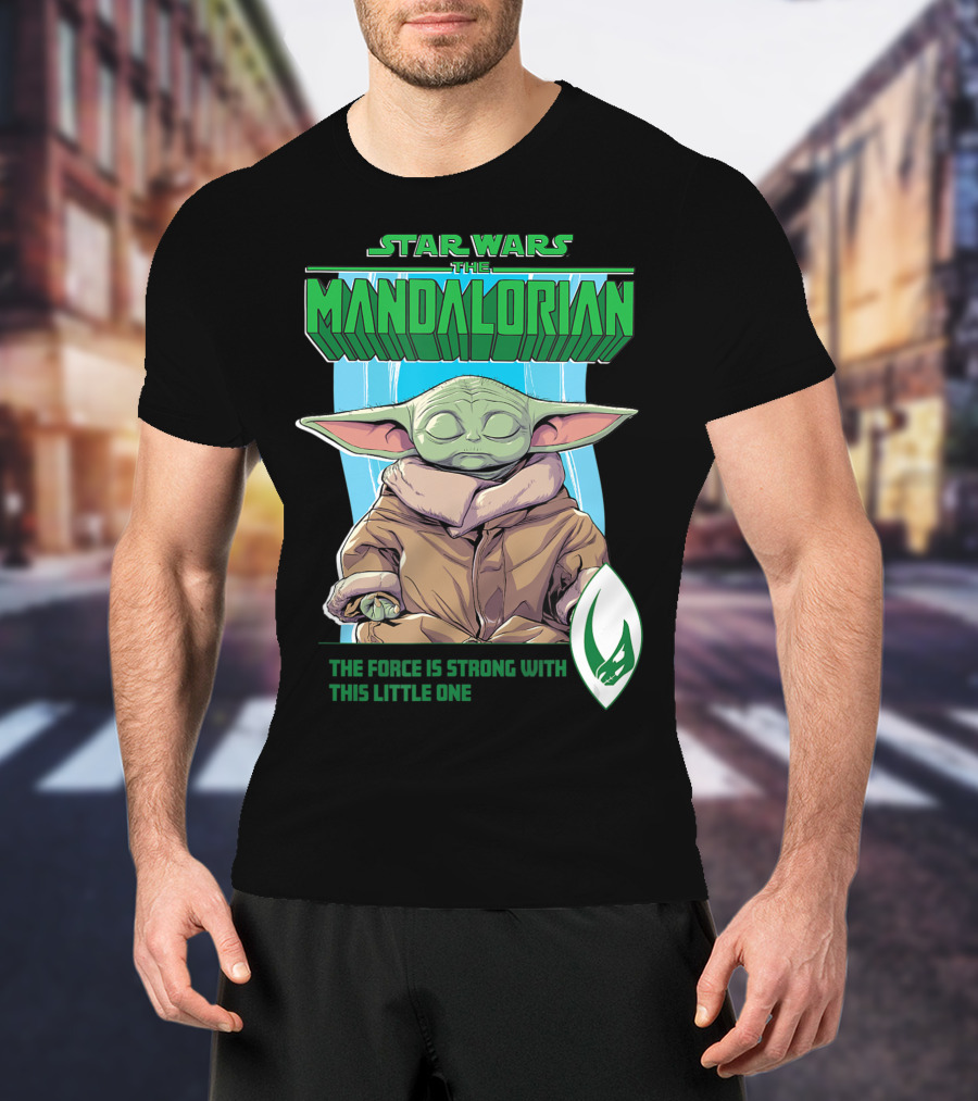 Star Wars The Mandalorian Grogu The Force Is Strong With This Little One T-Shirt