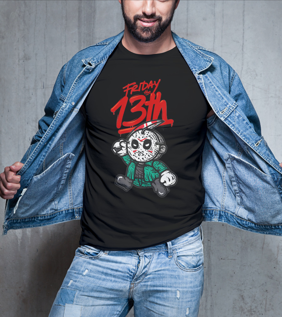 Friday The 13th Cute Baby Horror Characters Playing Horror T-Shirt