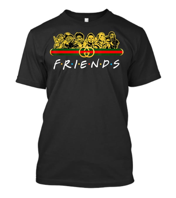 Vintage Horror Icons Friends Halloween Costume T-Shirt