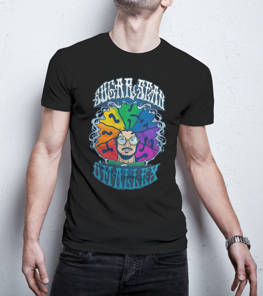 Sugar Sean O'Malley Psychedelic Rainbow T-Shirt