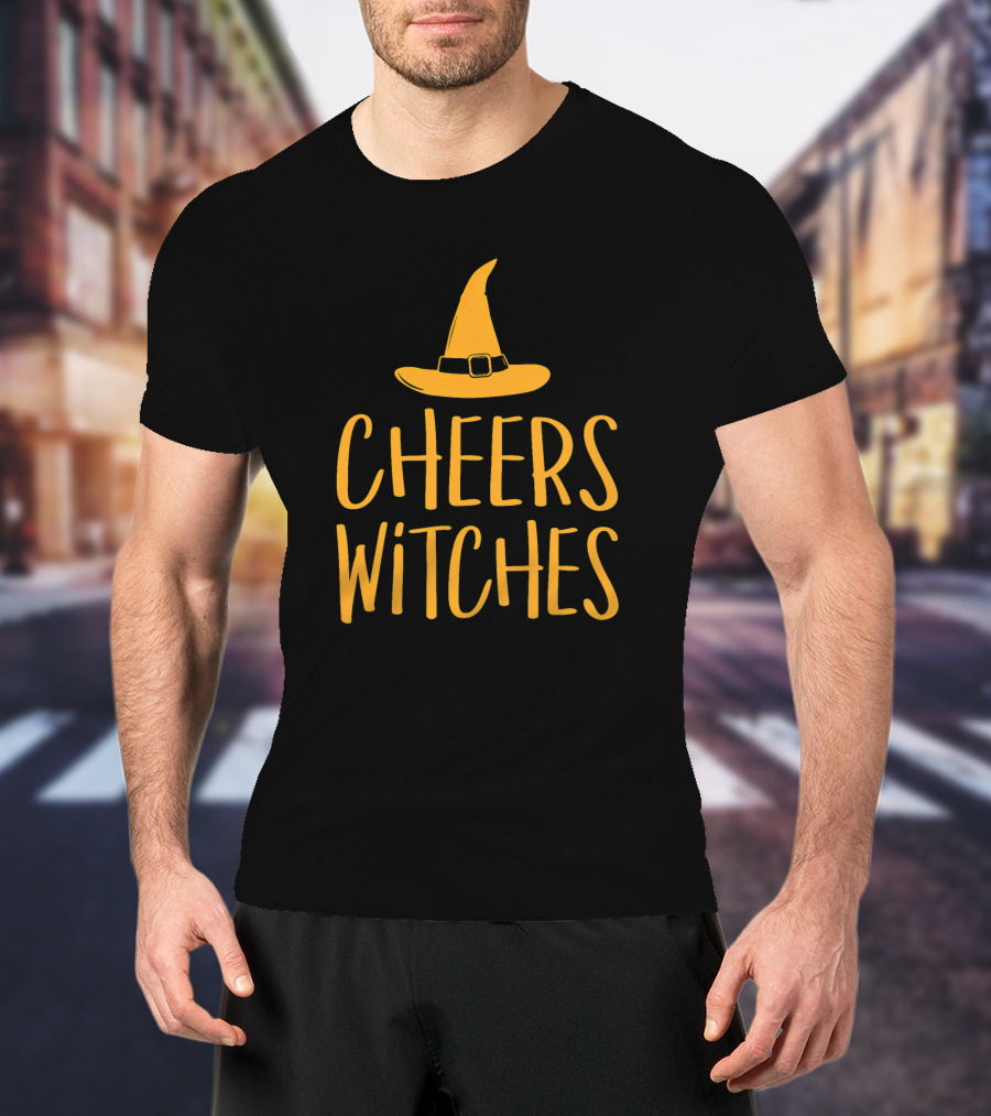 Cheers Witches Halloween Witch Hat T-Shirt