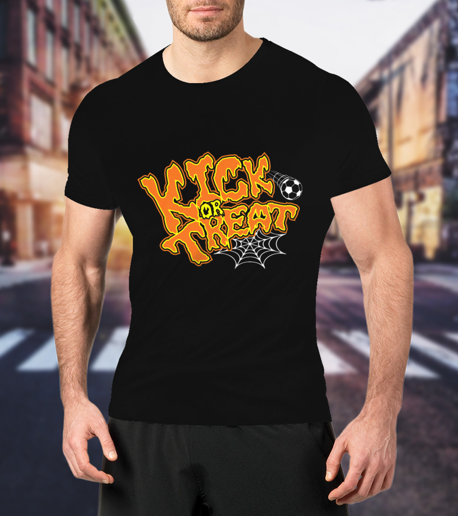 Kick Or Treat Halloween Soccer T-Shirt