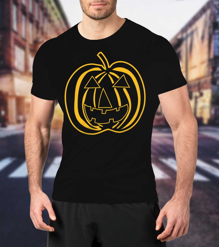 Halloween Pumpkin Face Big Texas T-Shirt