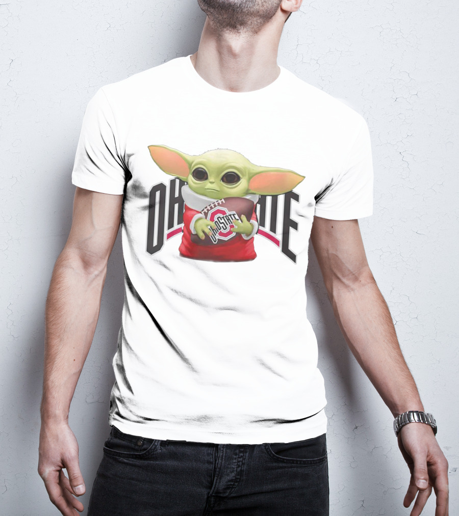 Baby Yoda Ohio State Football T-Shirt