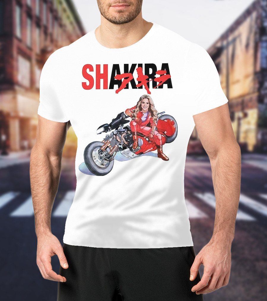 SHAKIRA Akira Anime Motorcycle Rider T-Shirt