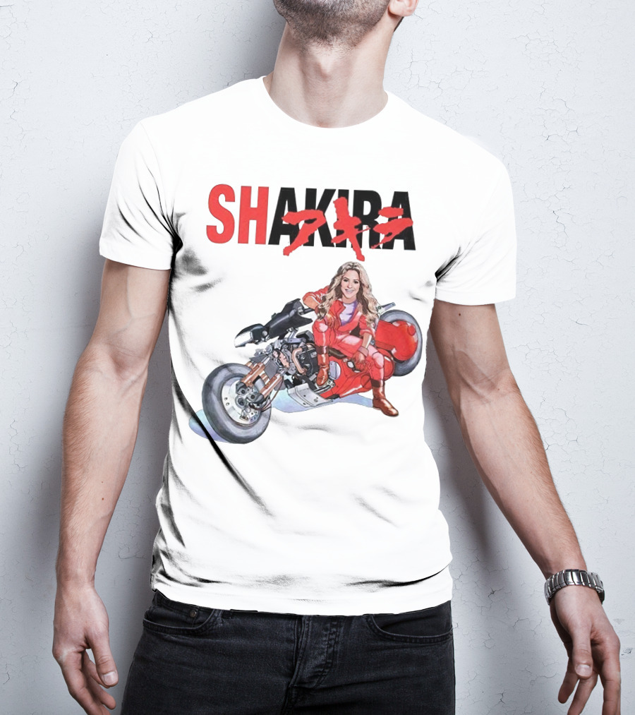SHAKIRA Akira Anime Motorcycle Rider T-Shirt