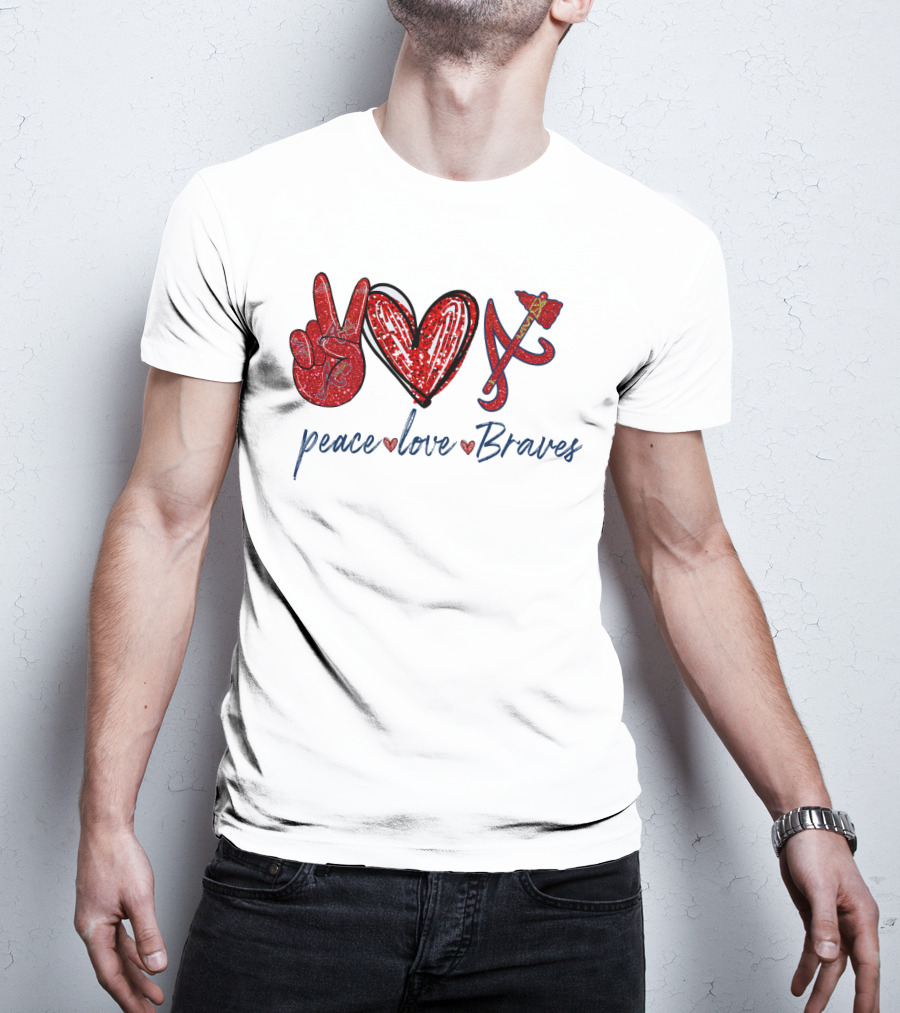 Peace Love Braves T-Shirt
