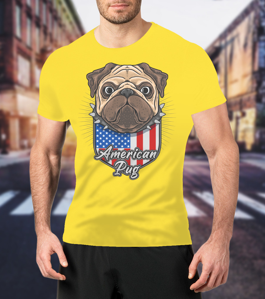 American Pug Bulldog USA T-Shirt