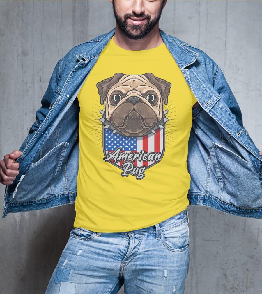 American Pug Bulldog USA T-Shirt