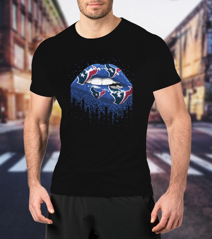 Houston Texans Dripping Lips T-Shirt