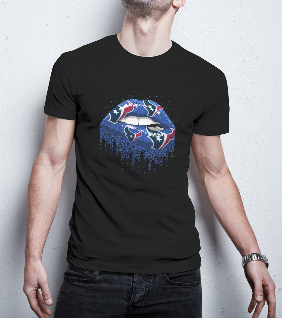 Houston Texans Dripping Lips T-Shirt