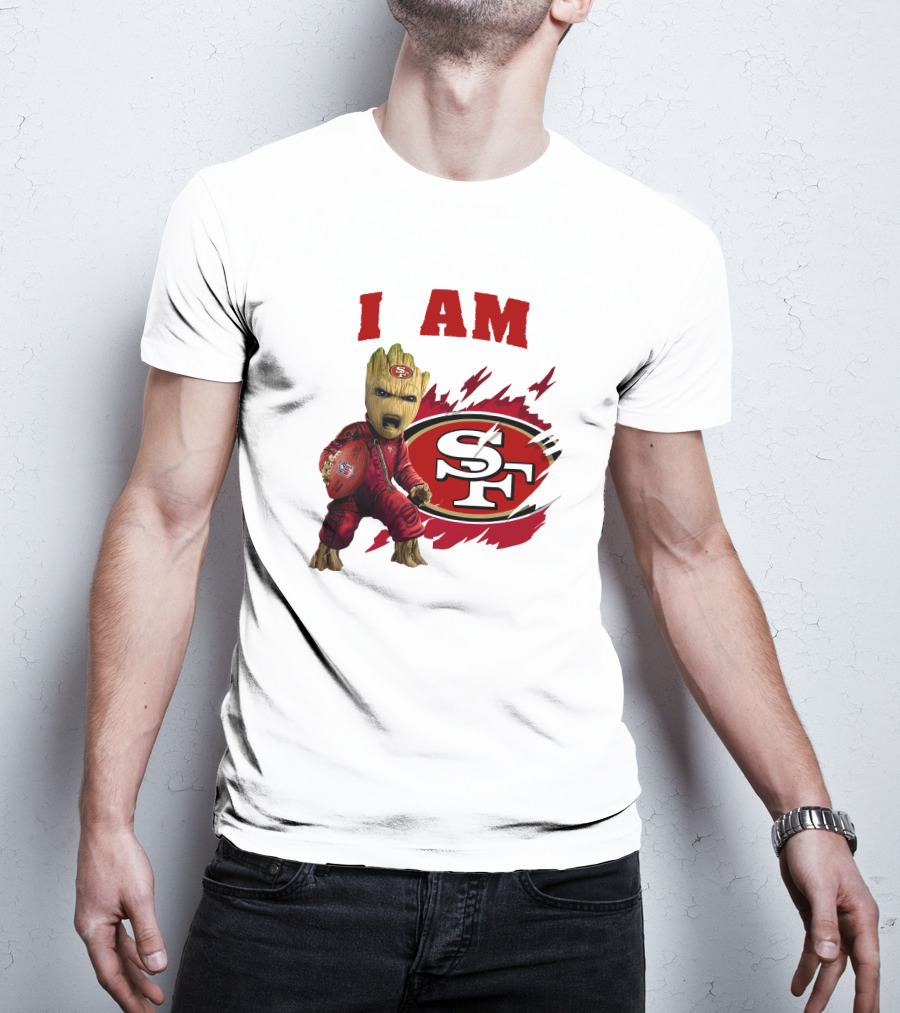 I Am Groot San Francisco 49ers Football Play T-Shirt