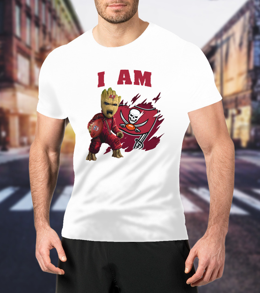 I Am Groot Buccaneers Football Fan T-Shirt