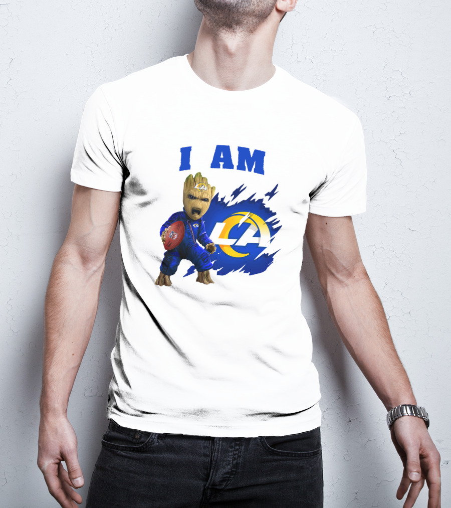I Am Groot Los Angeles Rams LA Football T-Shirt