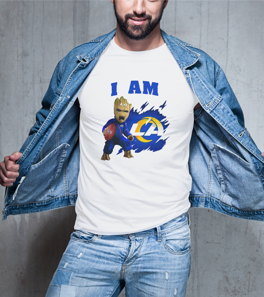 I Am Groot Los Angeles Rams LA Football T-Shirt