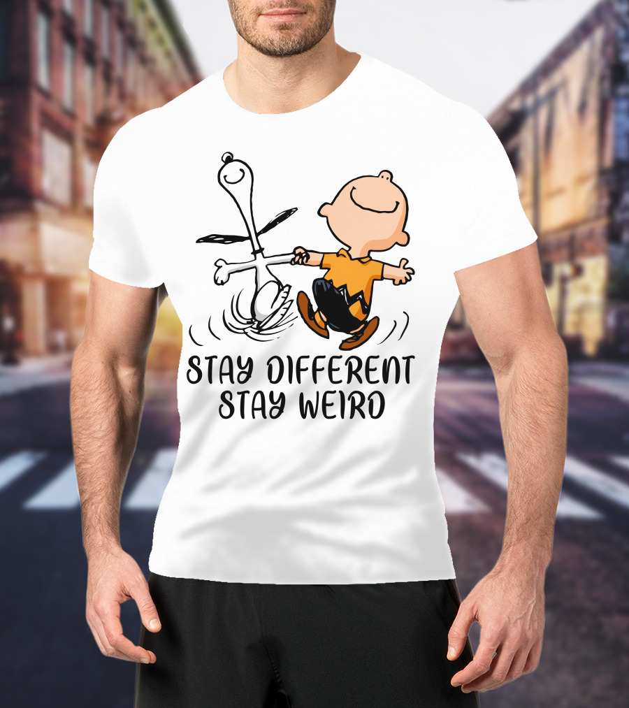 Stay Different Stay Weird Snoopy And Friends Dance T-Shirt