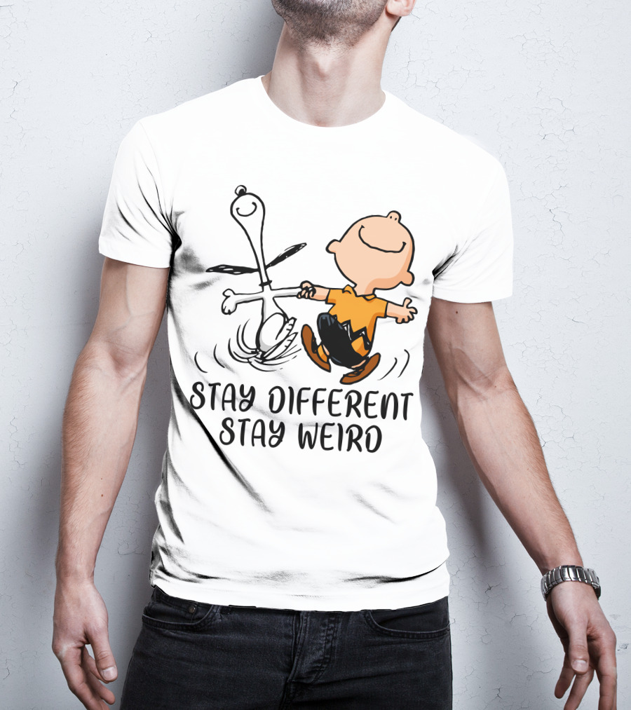 Stay Different Stay Weird Snoopy And Friends Dance T-Shirt