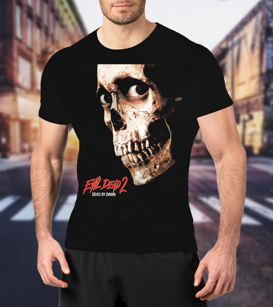 Evil Dead 2 Dead By Dawn Skull Face T-Shirt