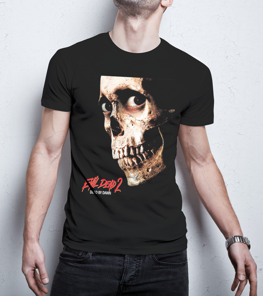 Evil Dead 2 Dead By Dawn Skull Face T-Shirt