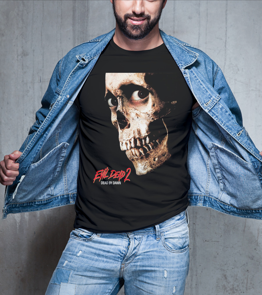 Evil Dead 2 Dead By Dawn Skull Face T-Shirt