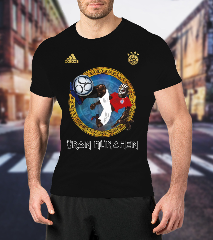 Bayern Munich Iron München Skeleton Soccer Player T-Shirt