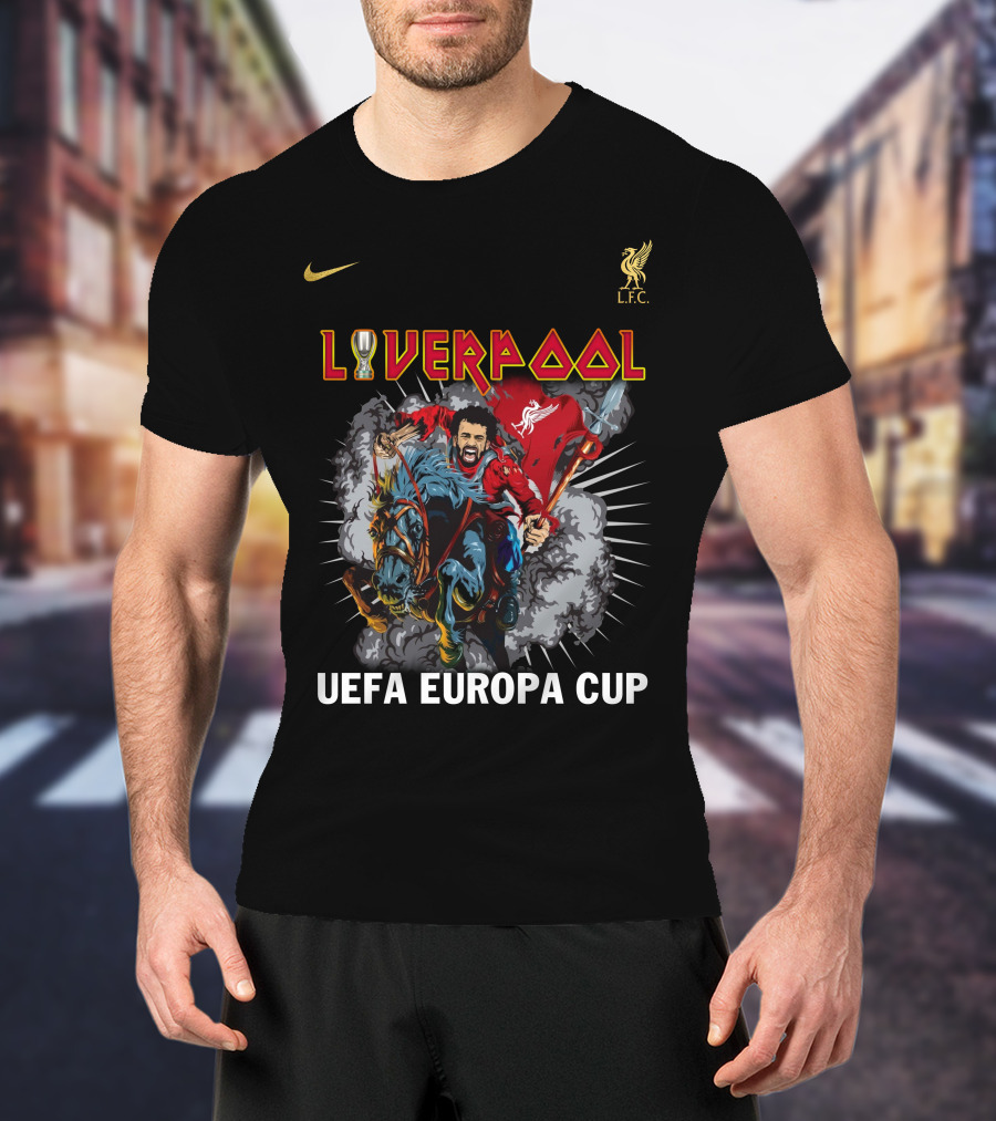 Liverpool UEFA Europa Cup Iron Mahn Liv LFC T-Shirt