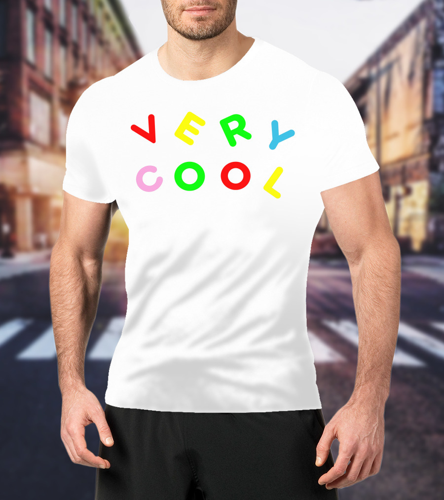 Very Cool Colorful Block Letters T-Shirt