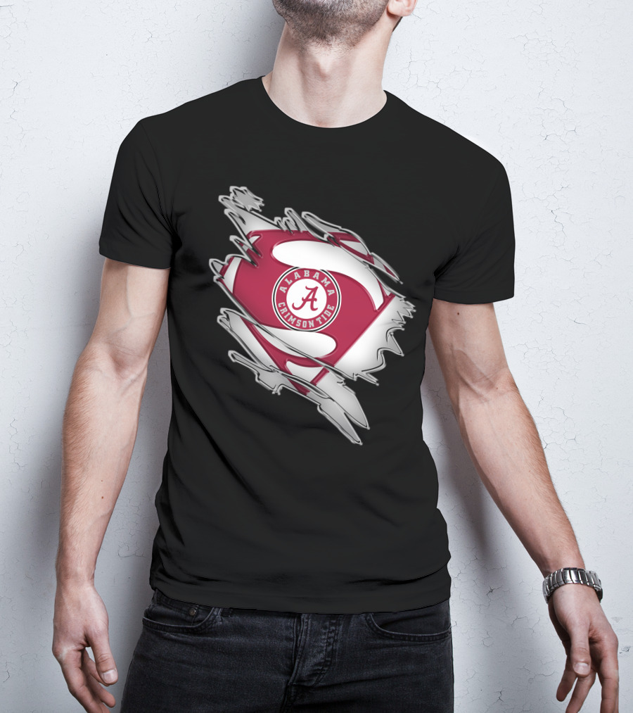Alabama Crimson Tide Super Man T-Shirt