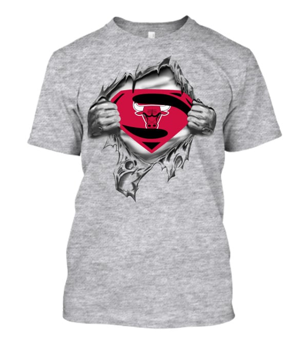Chicago Bulls Superman Symbol Fusion T-Shirt