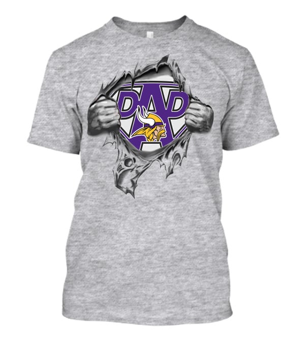 Dad Minnesota Vikings Fan Superhero T-Shirt