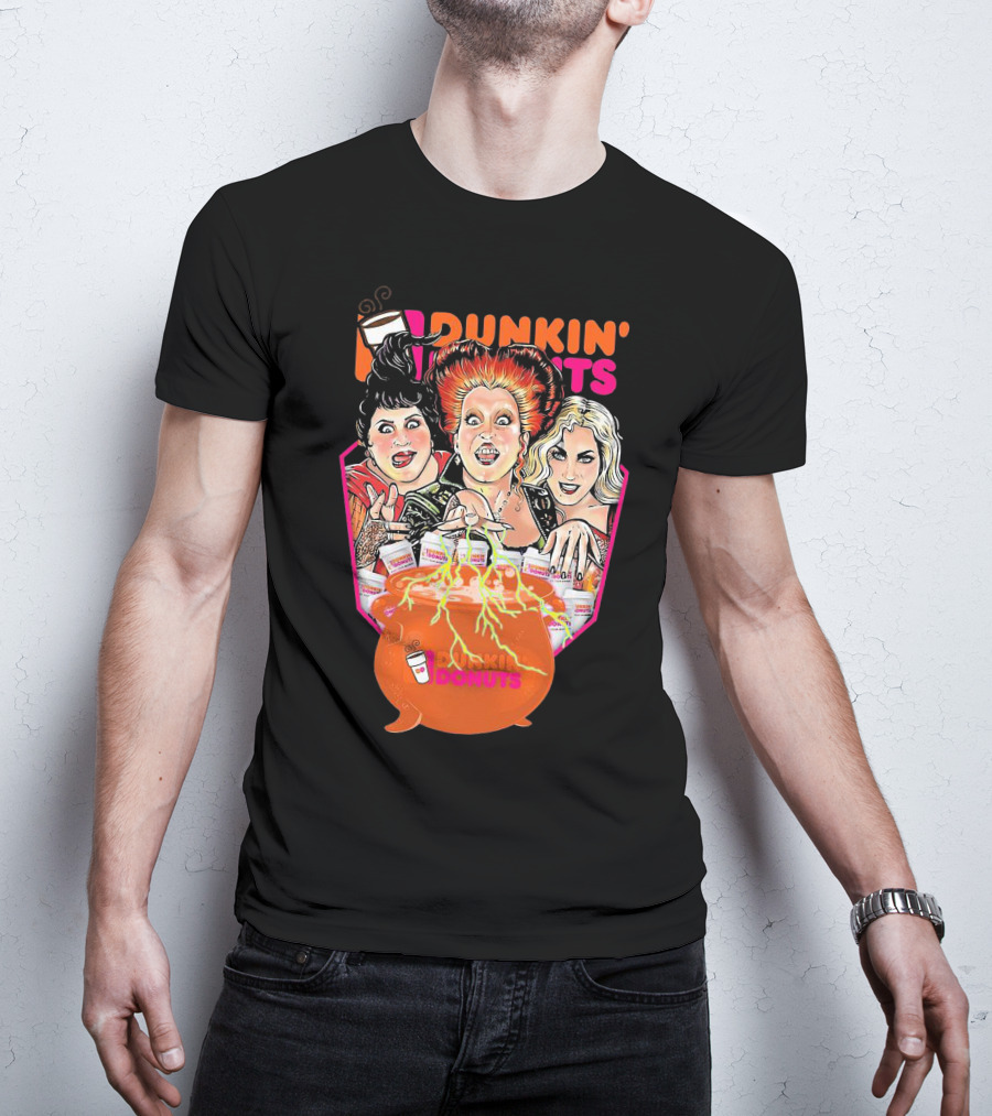 Hocus Pocus Witches Dunkin' Donuts Cauldron Magic T-Shirt