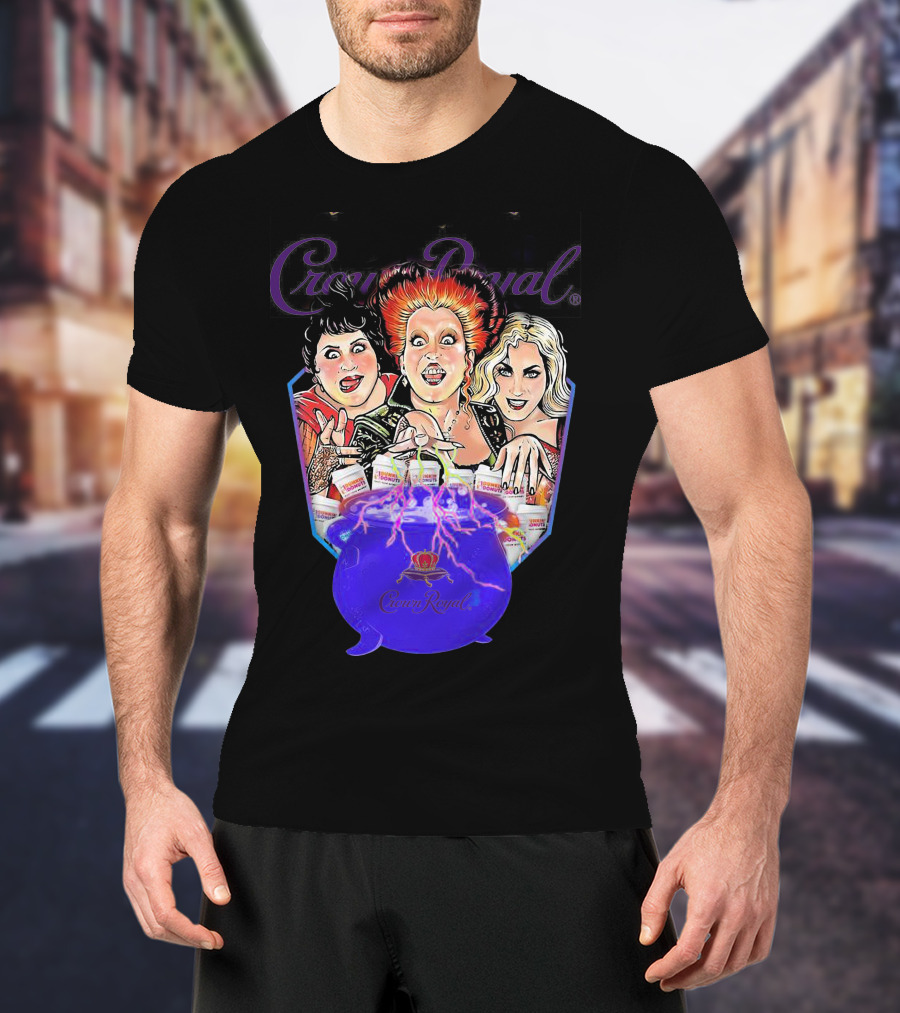 Crown Royal Halloween Hocus Pocus Witches Cauldron Magic T-Shirt