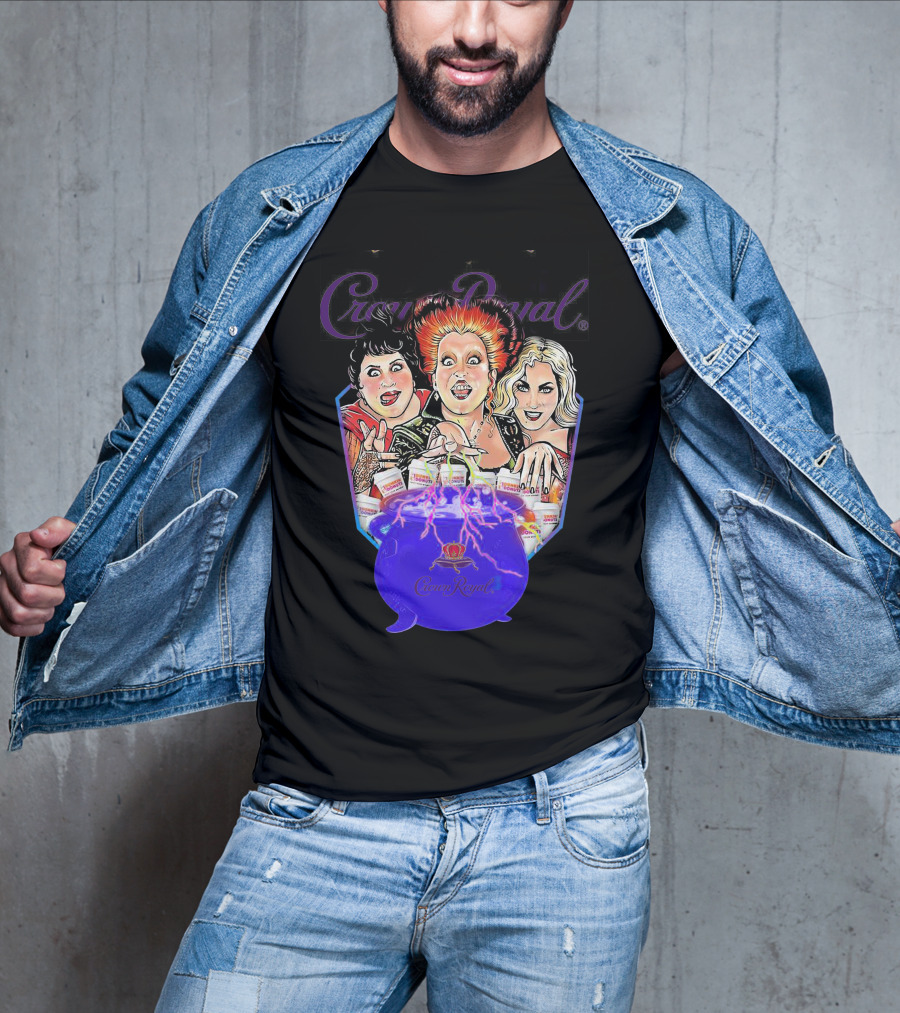Crown Royal Halloween Hocus Pocus Witches Cauldron Magic T-Shirt