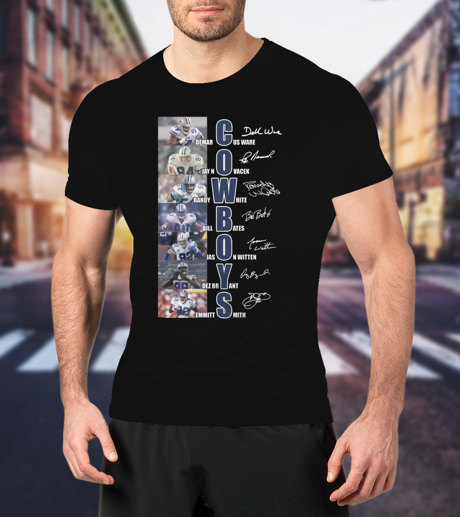 Cowboys Demar Ware Jay Novacek Randy White Bill Bates Jason Witten Dez Bryant Emmitt Smith T-Shirt