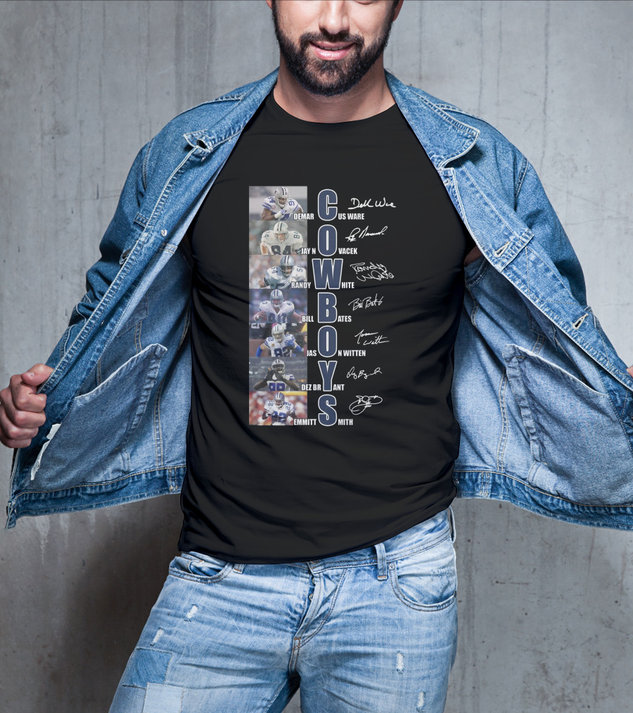 Cowboys Demar Ware Jay Novacek Randy White Bill Bates Jason Witten Dez Bryant Emmitt Smith T-Shirt