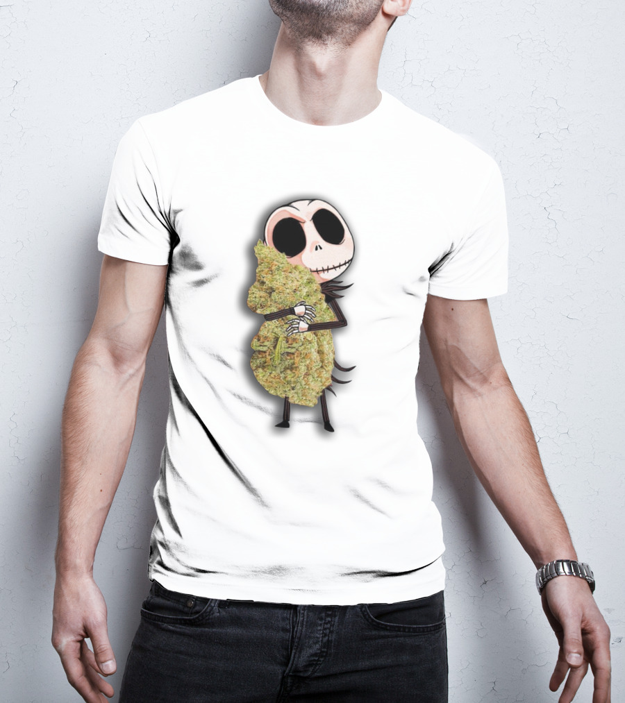 Jack Skellington Hug Cannabis T-Shirt